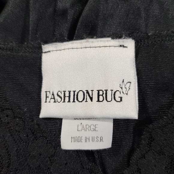 Vintage Slip Dress Maxi Lace Black Gold Y2K Sexy Bows Fashion Bug Size Large - Picture 6 of 11